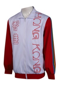 J829 made a collision color sleeve wind jacket Hong Kong athletes representative wind jacket coat factory